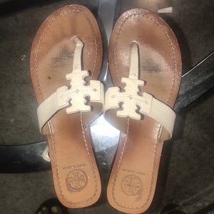 White Tory Burch sandals